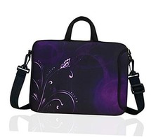 15-Inch to 15.6-Inch Neoprene Laptop Shoulder Messenger Bag Case Sleeve Flower