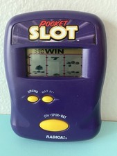 Radica Pocket Slot Machine 1997 Vintage Electronic Handheld Game TESTED WORKING