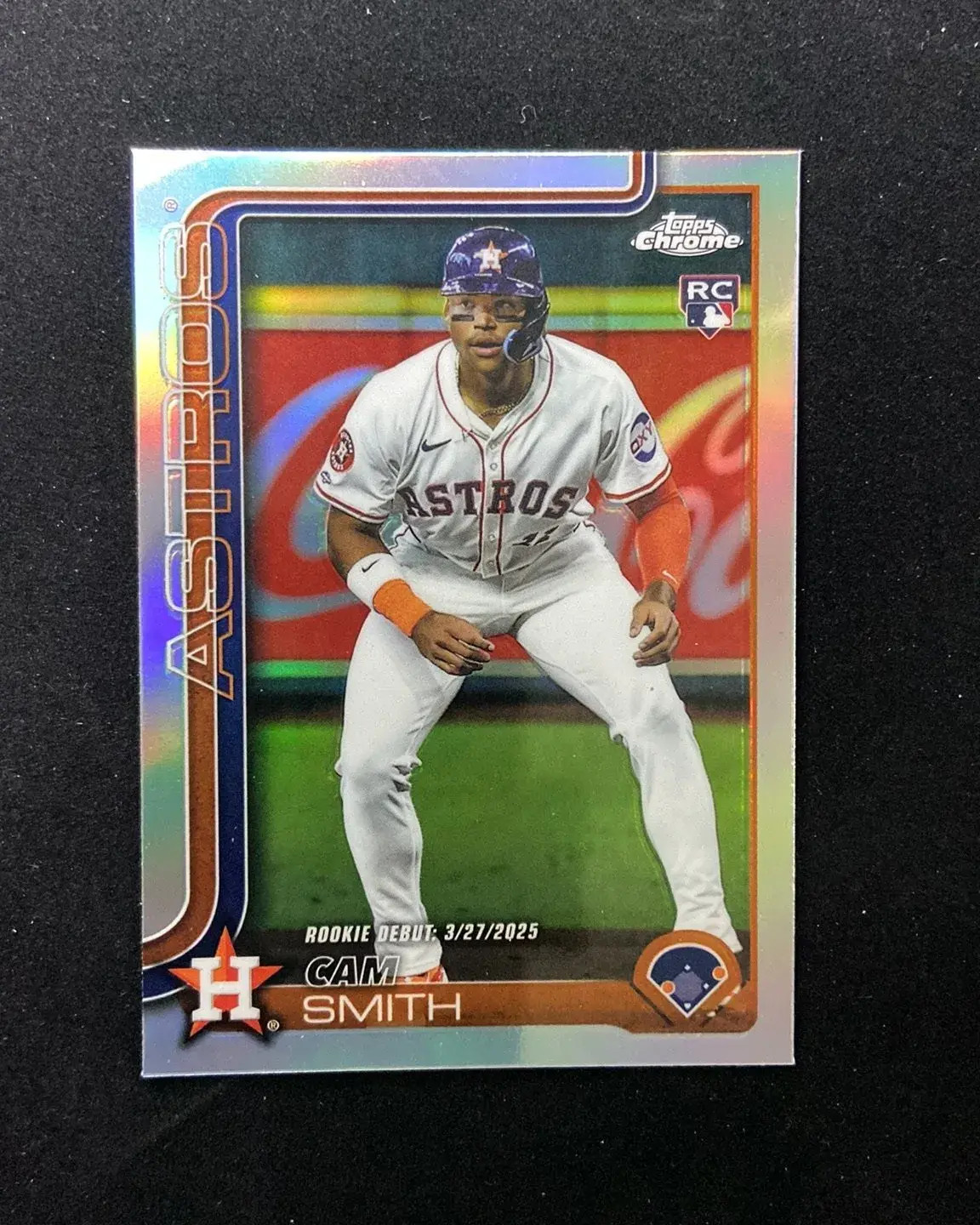 2025 Topps Chrome Update Series Refractor #USC19 Cam Smith RC Rookie Astros LXLY