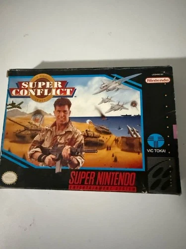 Super Conflict for Super Nintendo SNES In Box With Manual