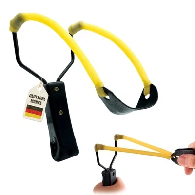 INSTINKTIVE-OASE Steinschleuder Zwille Sportschleuder Schleuder Slingsshot Gummiband Tonkugeln