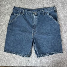 Carhartt Carpenter Shorts Mens Size 40 Jorts Blue Denim B28 DPS Y2K Jean Vintage