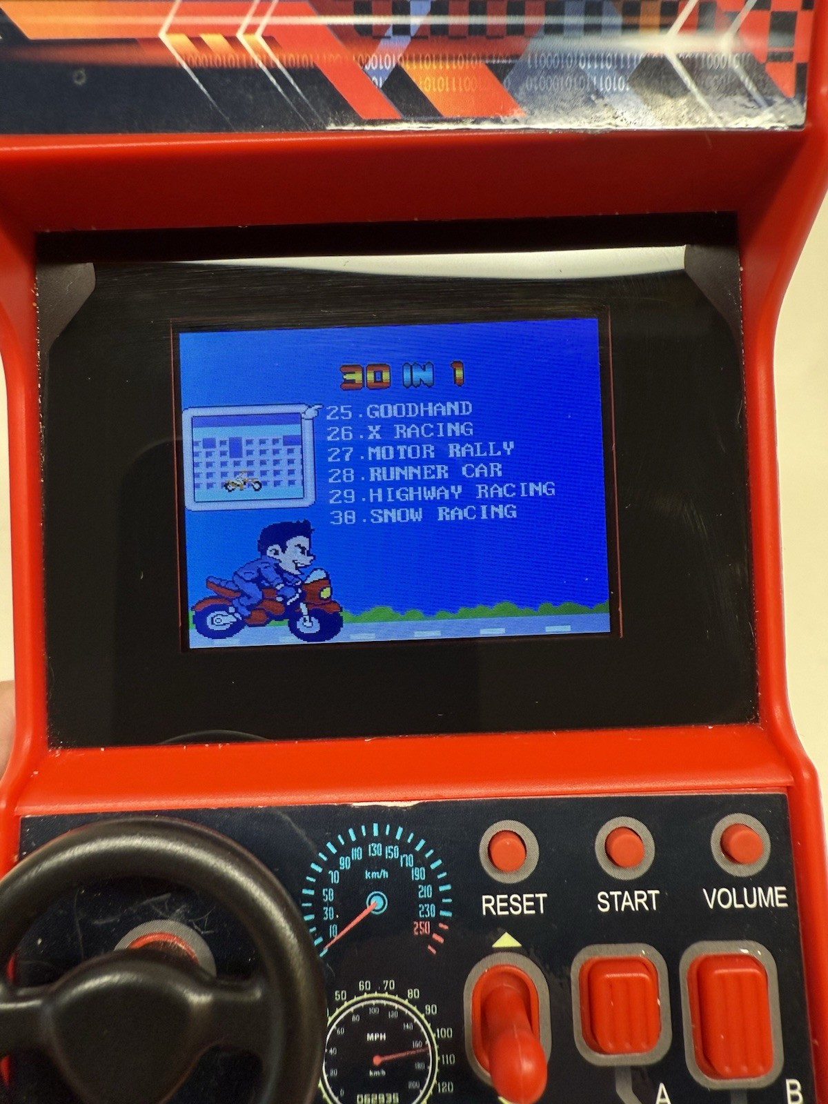 Retro Mini Arcade Racing Game (30-in-1 Games)