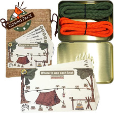 Knot Tying Kit  Camping  Outdoor Knots Edition - by Outdoors with Waterproof