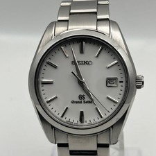 Grand Seiko Quartz 9F62-0AB0 36 mm Analog Silver Date Wristwatch