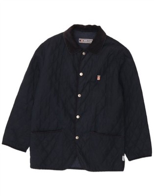 Armata Di Mare Mens Quilted Jacket UK 40 Large Navy Blue Polyester BZ01