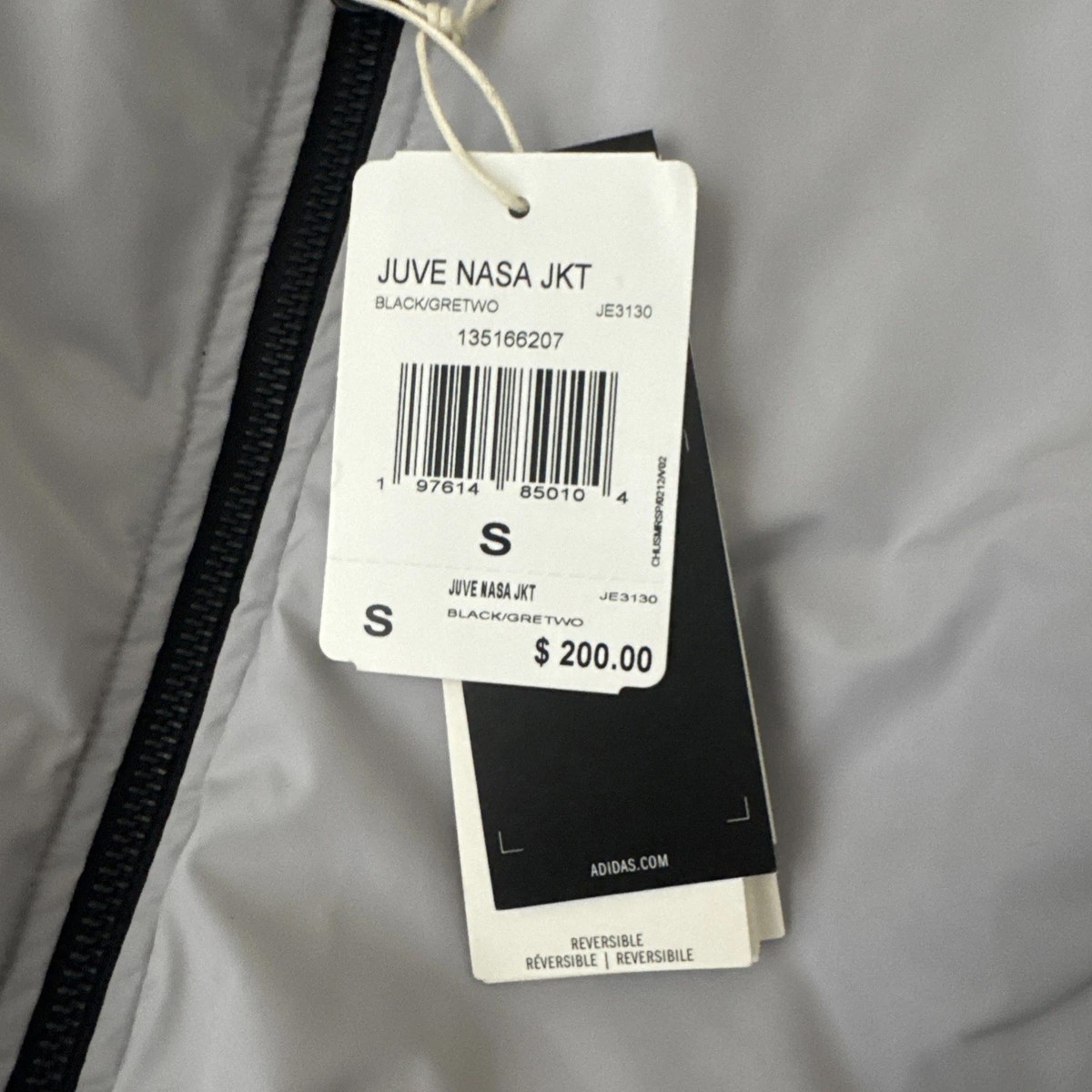 Adidas NASA Juventus Italy USA Space Reversible Bomber Jacket