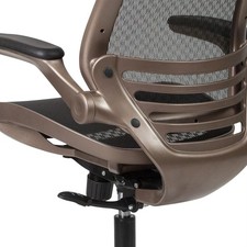 Flash Furniture Mid Back Swivel Office Chair in Black