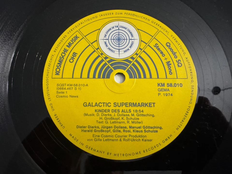 Galactic Supermarket LP ~ Schulze ~ Krautrock ~ Kosmische Musik Germany NM/VG++ Foto 3 de 4