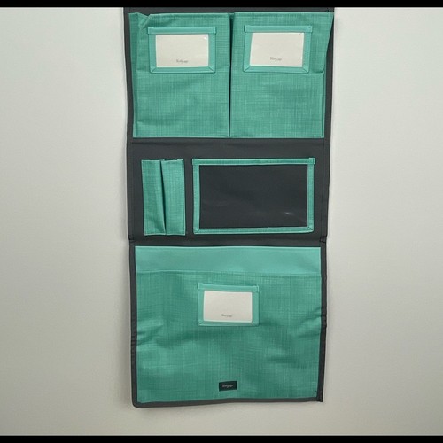 Thirty One Teal Grey Hang It Up Wall Calendar Organizer