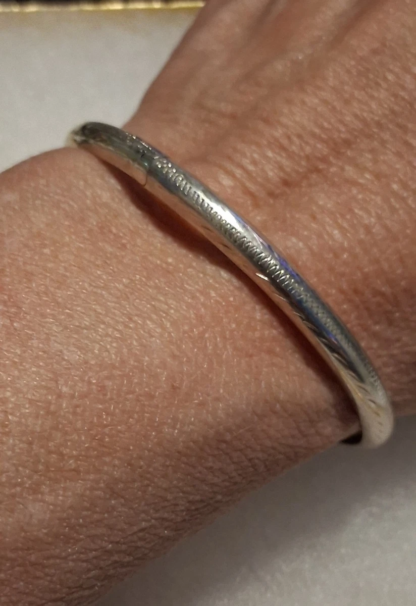 silver hinged bangle bracelet products for sale | eBay