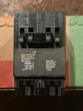 Square D Homeline HOMT220230CP 20 Amp / 30 Amp 2P Quad Tandem Circuit Breaker