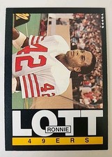 1985 Topps Football Card 156 Ronnie Lott San Francisco 49ers