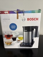 Bosch Cordless Electric Kettle TWK7203GB Stainless Steel Touch Control Keep Warm