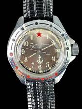 Soviet Russian Mechanical Watches Vostok Commanders Submarine Navy USSR- Runs 