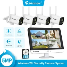 5MP Wireless Home Security Camera System WiFi Outdoor A61 Camera 1TB 10CH NVR