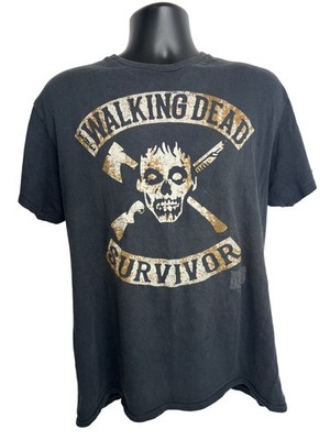 Walking Dead Survivor Shirt Mens Large Graphic Horror TV Show Delta Tee