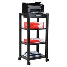 Mind Reader Printer Cart Desk Storage, Office, 17.25 L x13.5 W x 34.75 H,