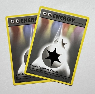 Double Colorless Energy 90/108 2x x2 Pokémon Card 2016 Evolutions LP