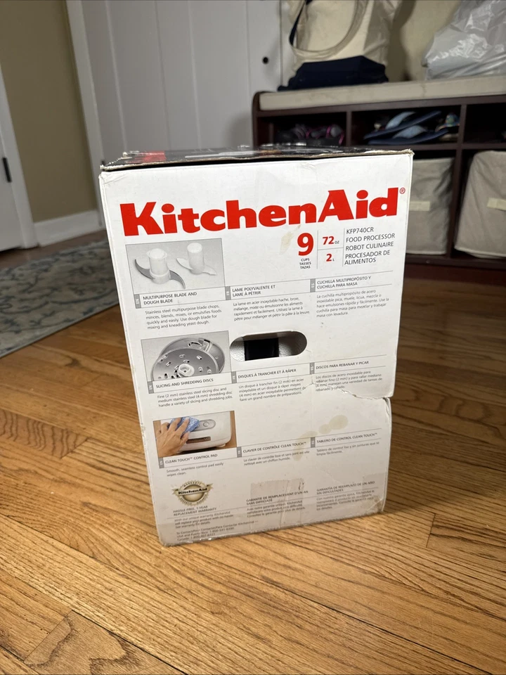 NEW KitchenAid KFP740CR 9-Cup (72oz) Chrome Food Processor - Image 4 of 4
