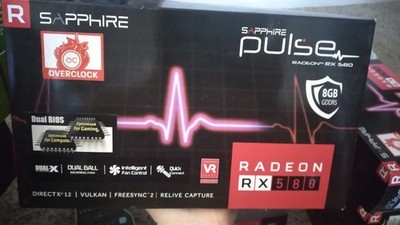 Computer Graphics Card Sapphire Pulse Radeon RX 580 8GB GDDR5 (GC-SAPH-RX580-5)