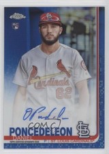 2019 Topps Chrome Rookie Blue Refractor 27/150 Daniel Ponce de Leon Auto RC 2f9