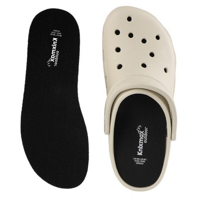 2 Pairs Comfortable Womens  Insoles for Crocs Mens Ultra-Thin Flat Shoes Inserts