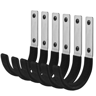 6 Pcs Garage Storage Utility Hook, Upgraded Ladder Hangers, Shed J-Hooks, Hea...