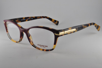 Coach Eyeglasses HC6065 5437 Burgundy Tortoise/Tortoise, Size 49-17-135