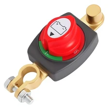 Top Post Battery Disconnect Switch 12V-48V Kill Cut Off Switch for Car RV Boat