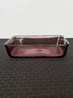 Vintage PYREX Corning Cranberry 3 Cup Baking Dish #7210 Size 5.5" x 7.5" READ