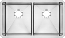 American Standard Luxury Undermount 50/50 Stainless Steel Kitchen Sink with 29"