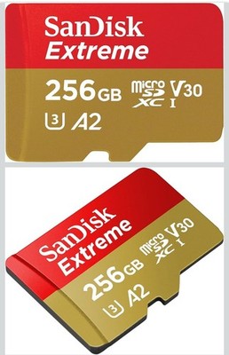 SanDisk Extreme 256GB microSDXC UHS-I, V30, 190MB/s Read,90MB/s Write, Memory Ca