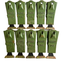 10 PK  25S 25T  Teeth W/ 25-30LK  Locks ,25PN  25-30PN Pins For Bucket 25 Series