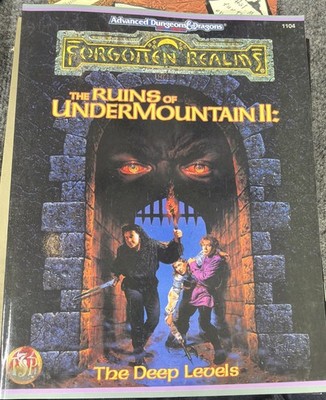 FORGOTTEN REALMS RUINS OF UNDERMOUNTAIN II: DEEP *NEW VF/NM 9.0 DUNGEONS DRAGONS