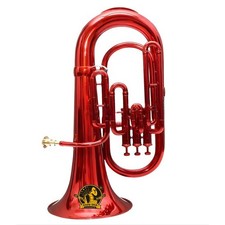 Bb 3-Valve Euphonium Brass Musical Instrument with Mouthpiece and Hard Case