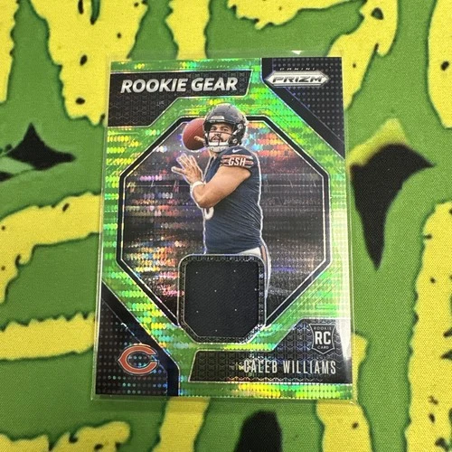 2024 Panini Prizm - Rookie Gear Caleb Williams #RG-CWS Neon Green Pulsar Prizm