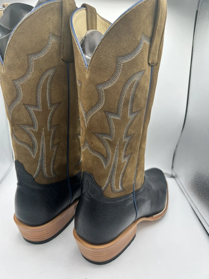 Puntera Dubai Vientre Avestruz Genuino Talla 11EE Color Negro Suela Antideslizante Foto 4 de 4