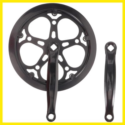 Single Speed Bike Crankset: Heavy Duty Square Taper Crank Replacement with Do...