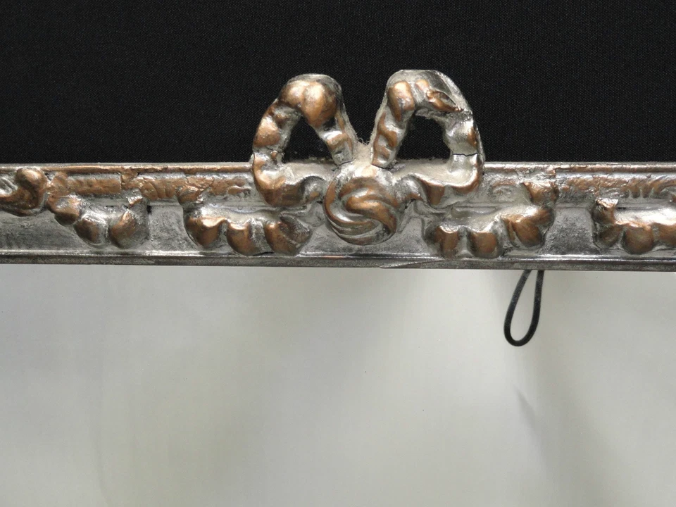 ESPEJO ITALIANO ANTIGUO NEOCLÁSICO ORNAMENTADO PRINCIPIOS DE 20 c ~ 31" x 17" Foto 3 de 4