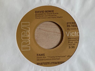 David Bowie Fame / Right 7" 45 rpm RCA Victor 1975 [Young Americans] VG ...