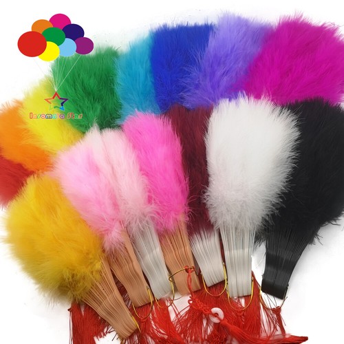 High quality Turkey big feather fan for women Holding Dance Props Party Wedding - Picture 4 of 27
