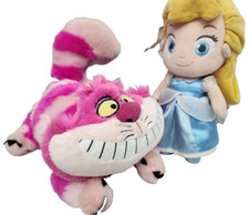 Plush Alice  Cheshire Cat Disney Store Exclusive Set Alice in Wonderland Set