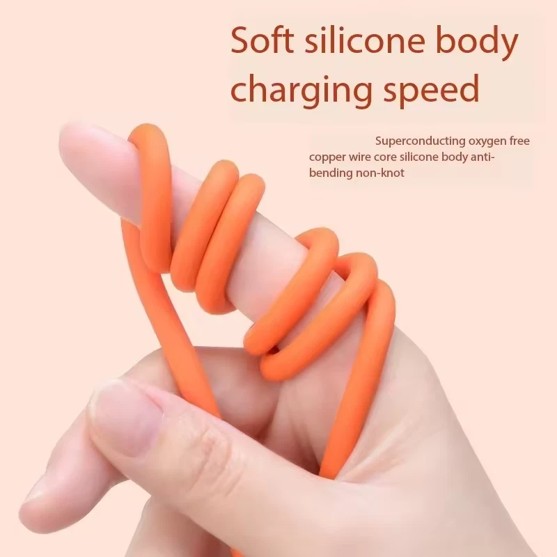 120W 3-In-1 Fast Charging Cable Silicone Data Cord by Tech Secure - Image 2 of 4
