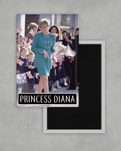 Princesse Diana - Grand aimant réfrigérateur nouveauté - 8 cm x 5 cm cadeau - Photo 1/1