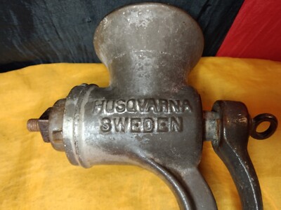 Vintage Cast Iron Husqvarna No. 1 Meat Grinder - Made in Sweden | eBay