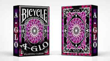 A GLO BICYCLE RED DECK OF PLAYING CARDS POKER SIZE