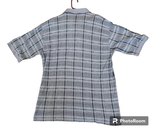 Vintage Masters Slazenger Mens Shirt Large Augusta National Golf Polo Plaid - Picture 2 of 10