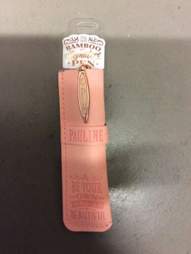 History & Heraldry Pre-Personalised Bamboo Signature Gift Pen Pauline