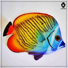 Pesci in ceramica farfalla grande tropicali finti decorazioni da parete interno
